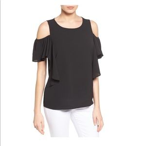 Bobeau Cold Shoulder Top